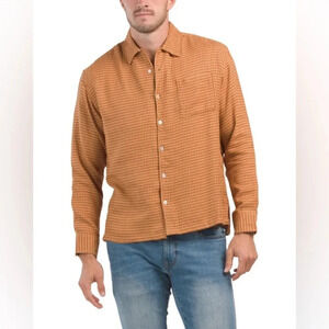 Super Massive Yarn Dyed Long‎ Sleeve Button Down Shirt - Size XL - Hemp - NWT